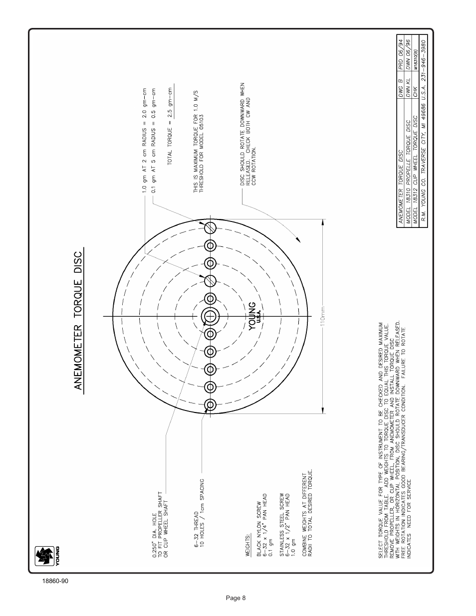 Young Wind Sensor Calibration Accessories User Manual | Page 9 / 16
