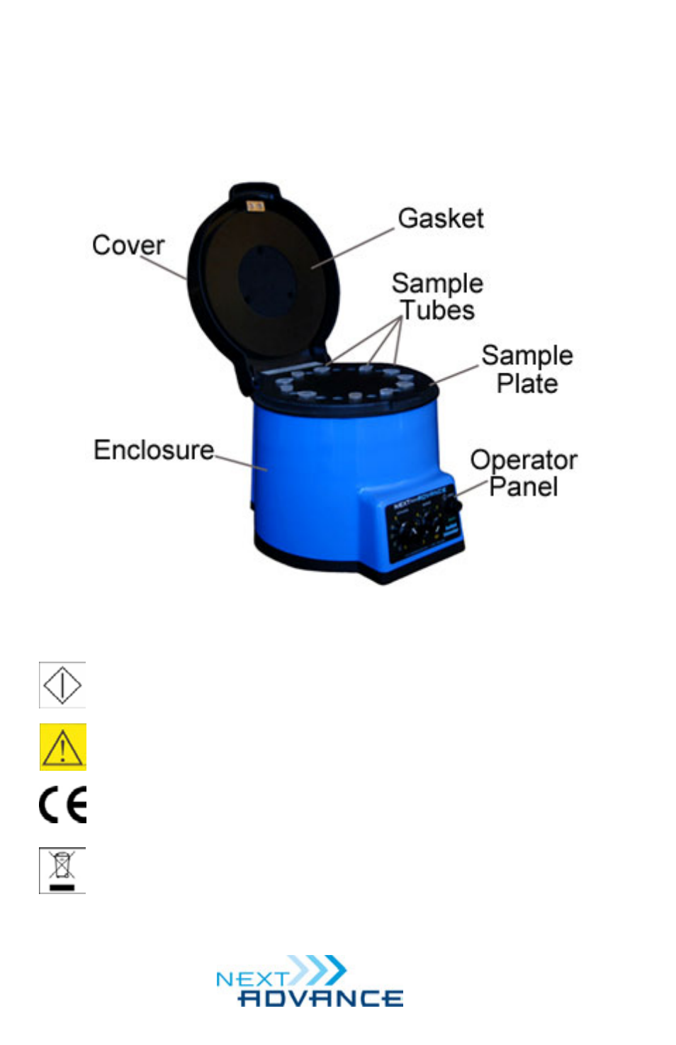 Parts of the bullet blender | Next Advance BBY User Manual | Page 2 / 8