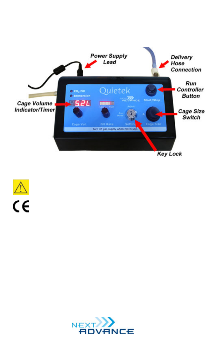 Quietek components | Next Advance QTKXL User Manual | Page 3 / 7