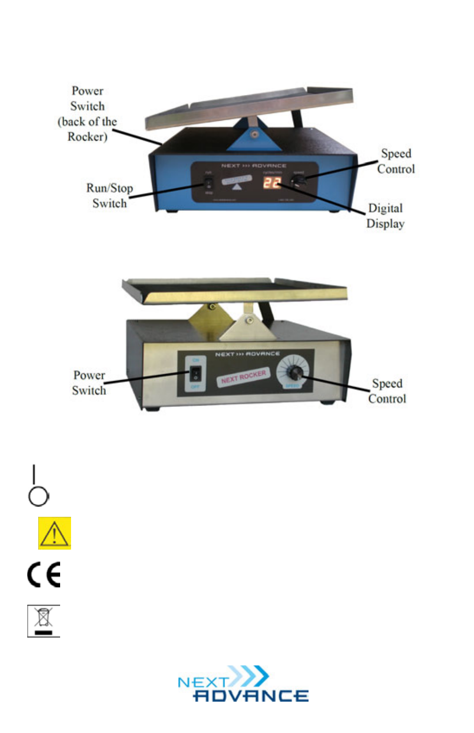 Operator’s manual for next advance rockers, 2 infinity rocker next rocker | Next Advance Next Rocker User Manual | Page 2 / 5