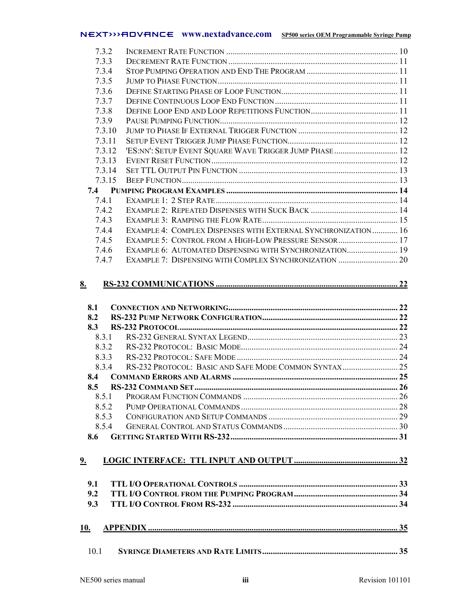Next Advance SP570-M User Manual | Page 4 / 44
