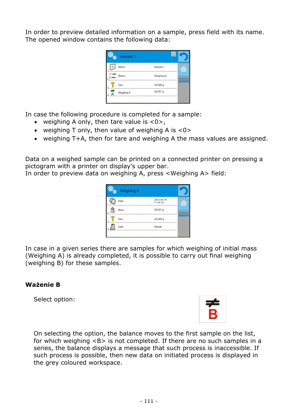 RADWAG MYA 5.3Y.F1 Microbalance User Manual | Page 111 / 198