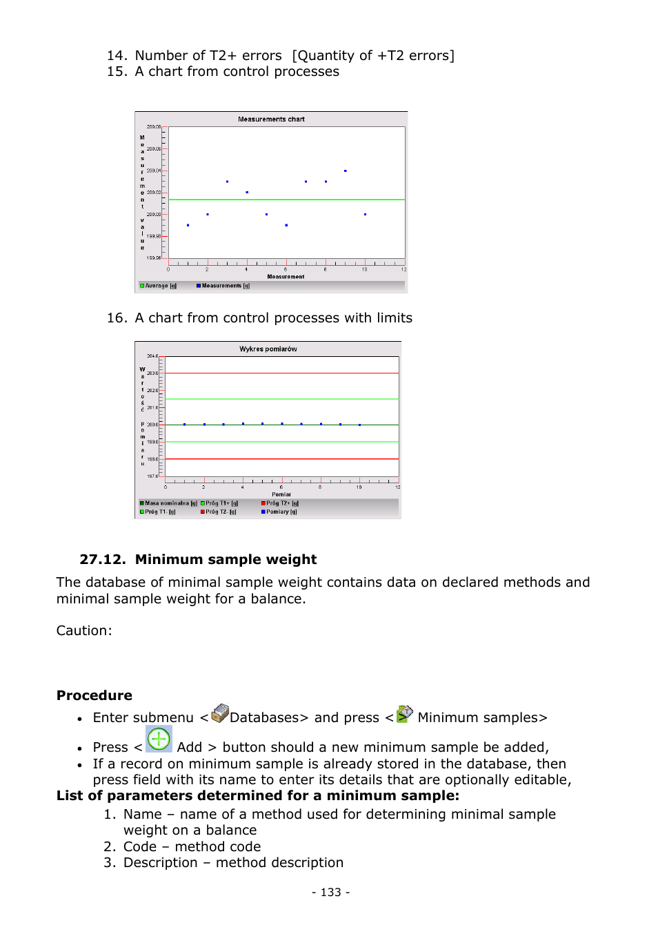 Minimum sample weight | RADWAG MYA 5.3Y.F1 Microbalance User Manual | Page 133 / 198