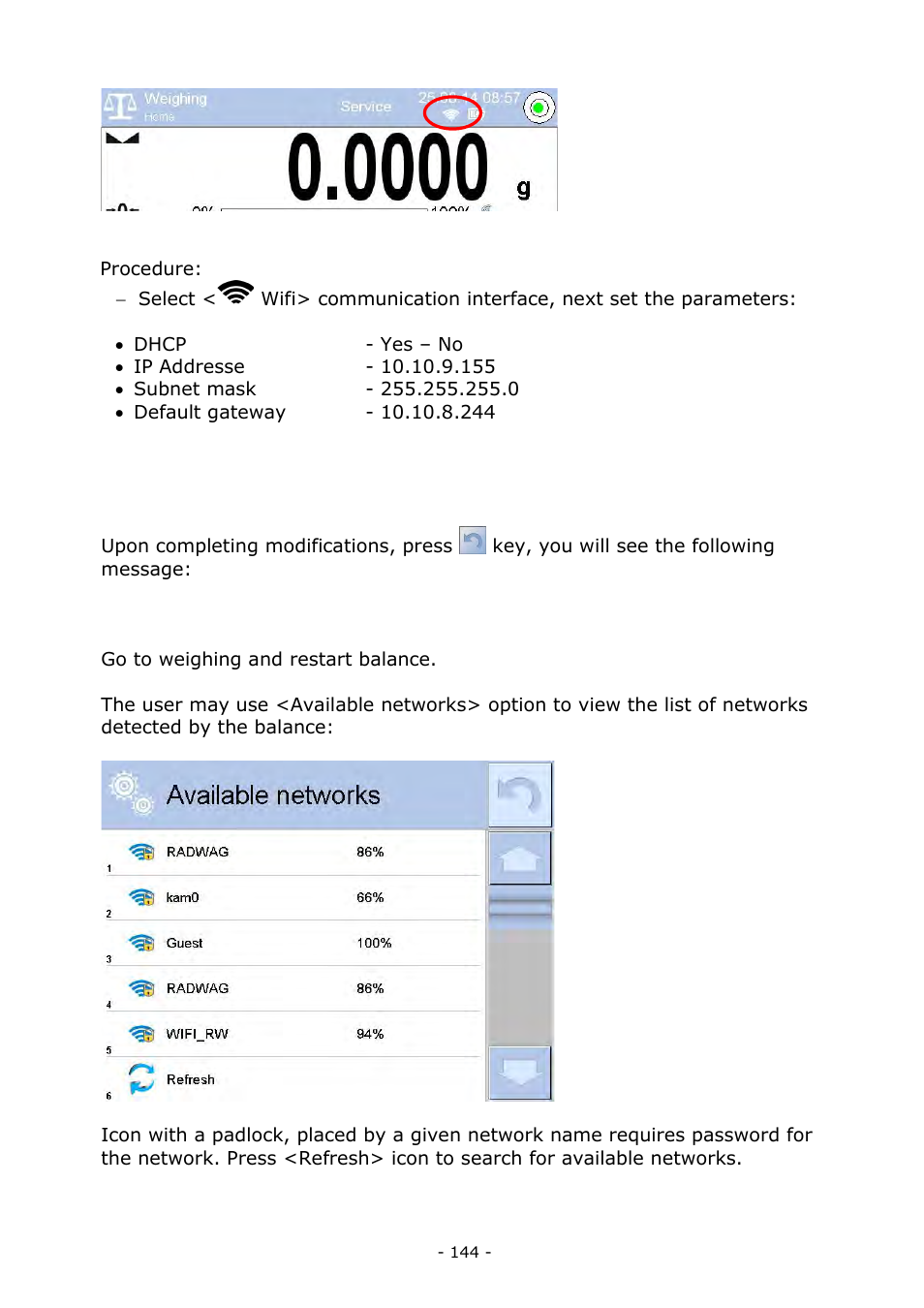 RADWAG MYA 5.3Y.F1 Microbalance User Manual | Page 144 / 198