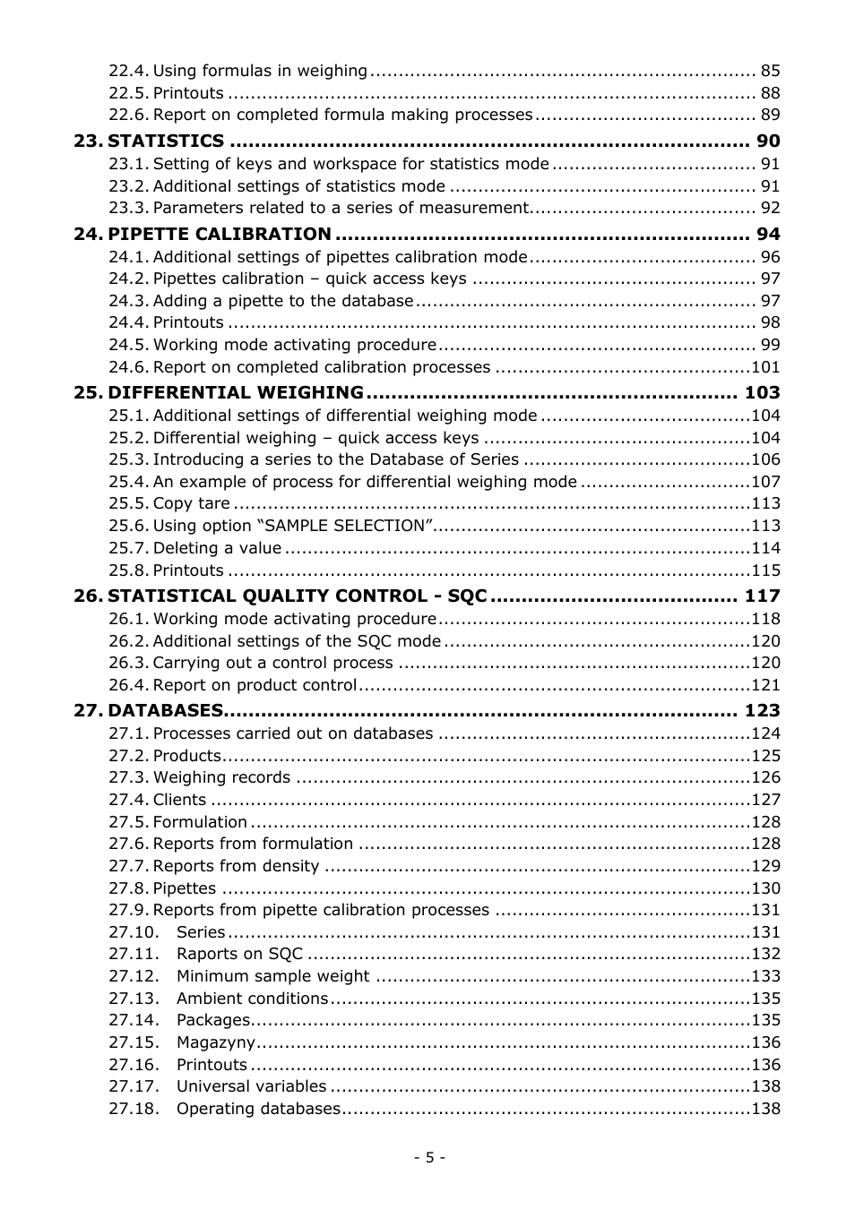 RADWAG MYA 5.3Y.F1 Microbalance User Manual | Page 5 / 198