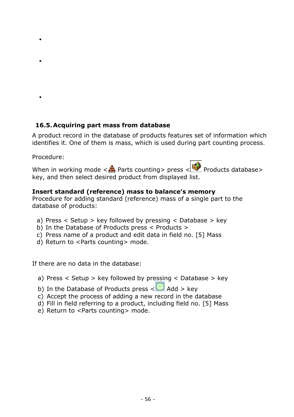 Acquiring part mass from database | RADWAG MYA 5.3Y.F1 Microbalance User Manual | Page 56 / 198