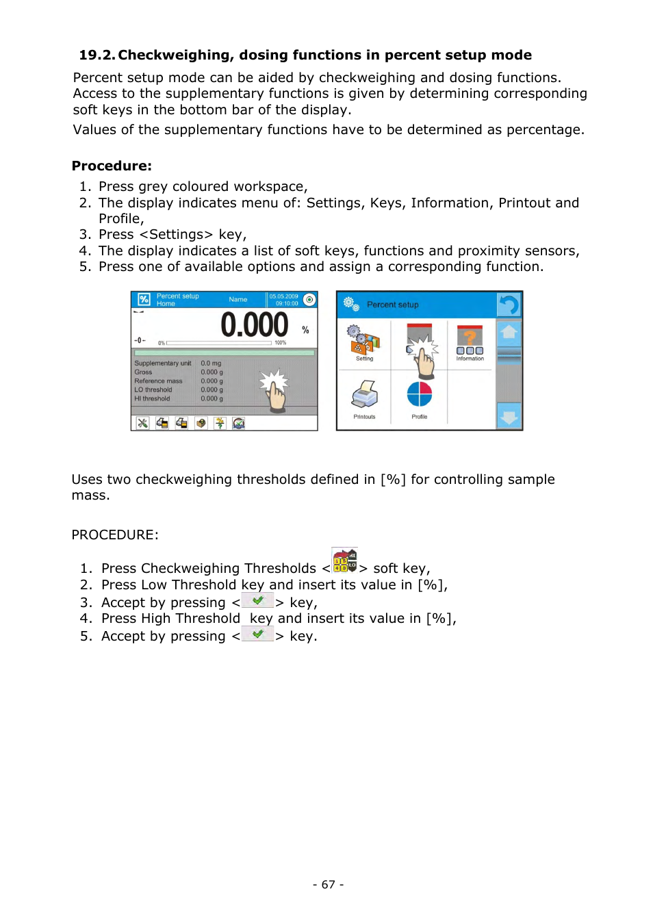 RADWAG MYA 5.3Y.F1 Microbalance User Manual | Page 67 / 198