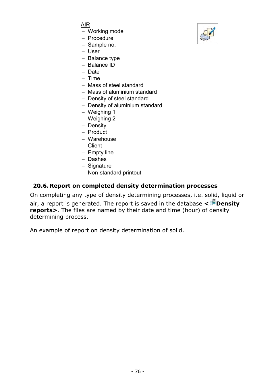 RADWAG MYA 5.3Y.F1 Microbalance User Manual | Page 76 / 198
