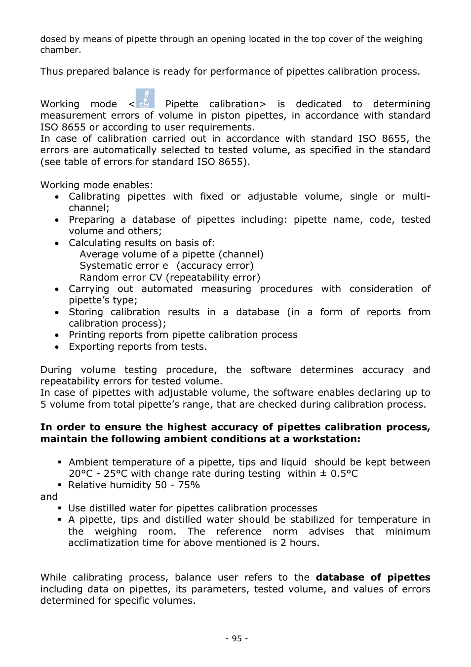 RADWAG MYA 5.3Y.F1 Microbalance User Manual | Page 95 / 198
