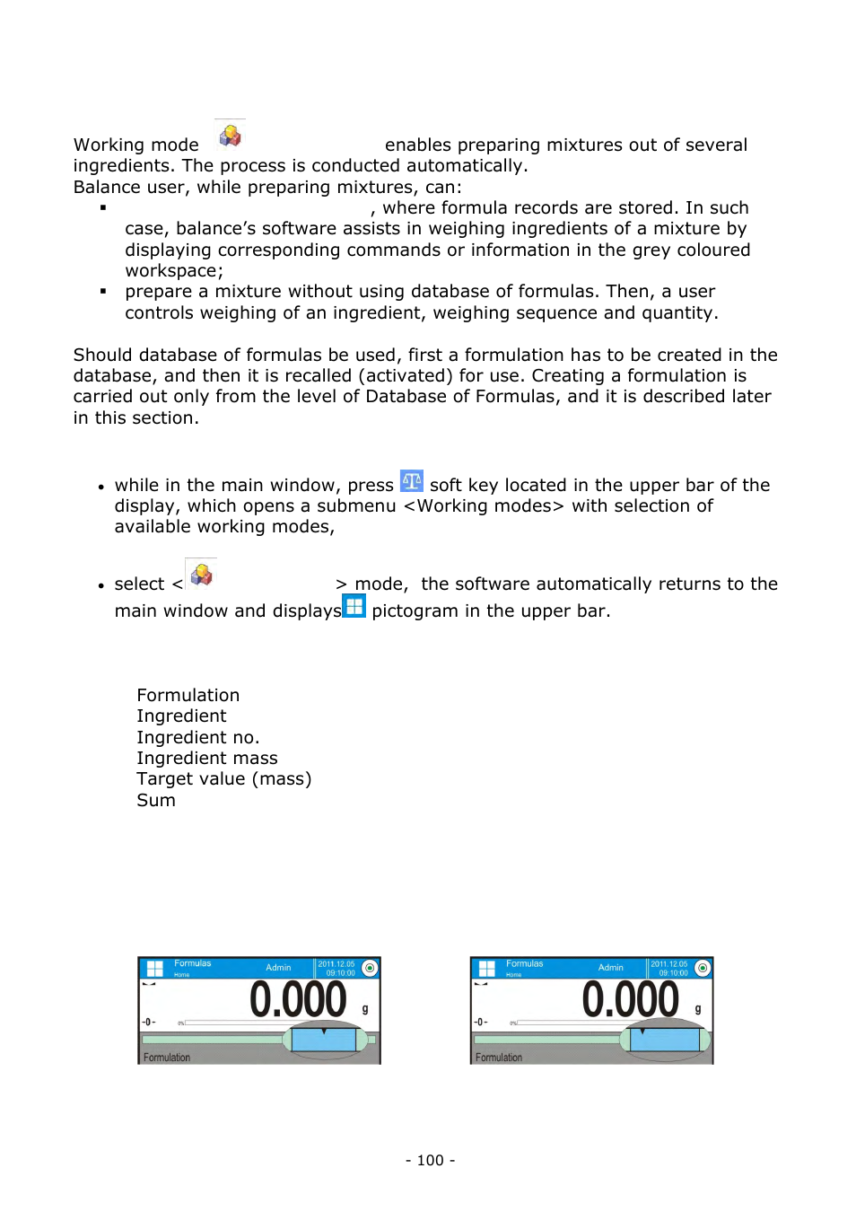 Formulation | RADWAG BALANCES 3Y SERIES User Manual | Page 100 / 246