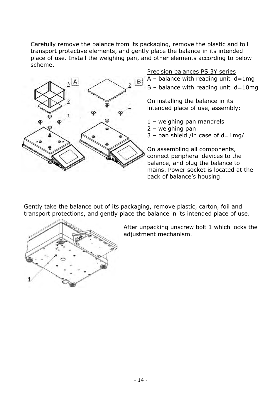 Balances ps 3y series, Balances app 3y series, Balances ps 3y series 2.5. balances app 3y series | RADWAG BALANCES 3Y SERIES User Manual | Page 14 / 246