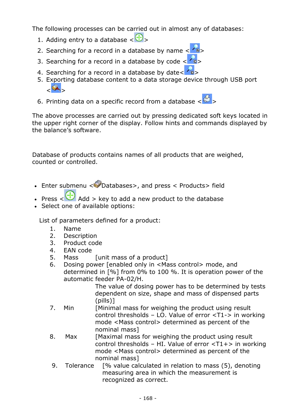 Products | RADWAG BALANCES 3Y SERIES User Manual | Page 168 / 246