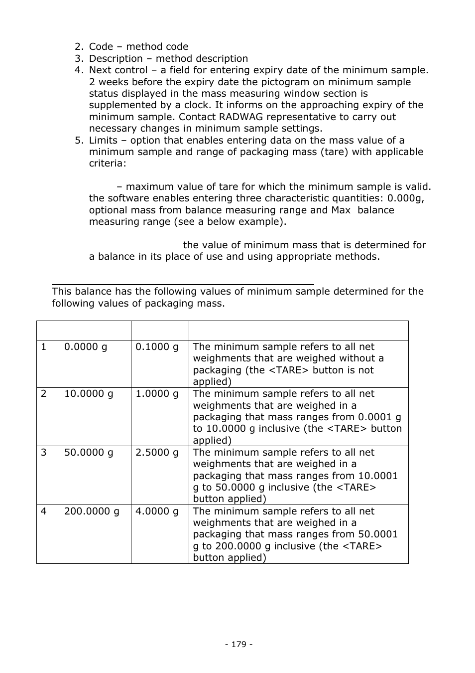 RADWAG BALANCES 3Y SERIES User Manual | Page 179 / 246