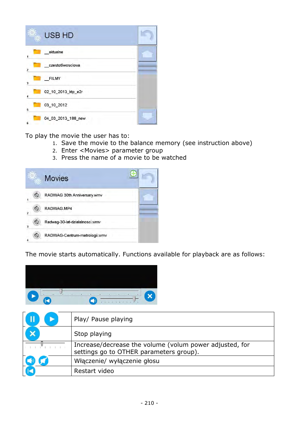 RADWAG BALANCES 3Y SERIES User Manual | Page 210 / 246