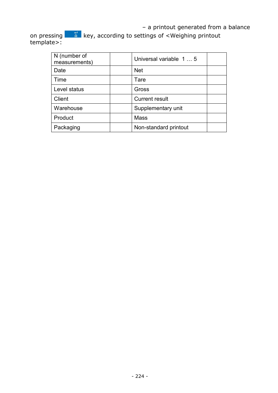 RADWAG BALANCES 3Y SERIES User Manual | Page 224 / 246