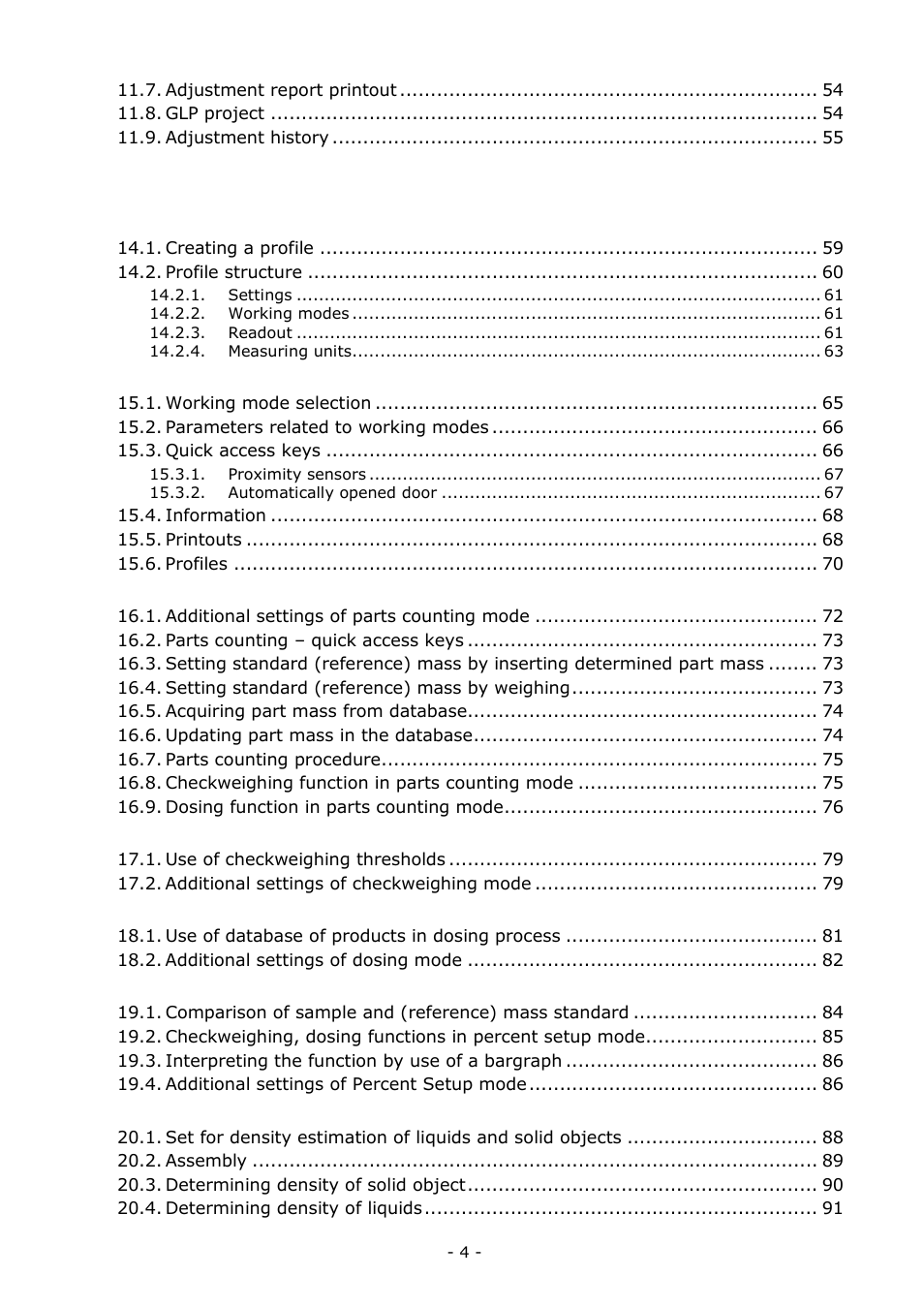 RADWAG BALANCES 3Y SERIES User Manual | Page 4 / 246