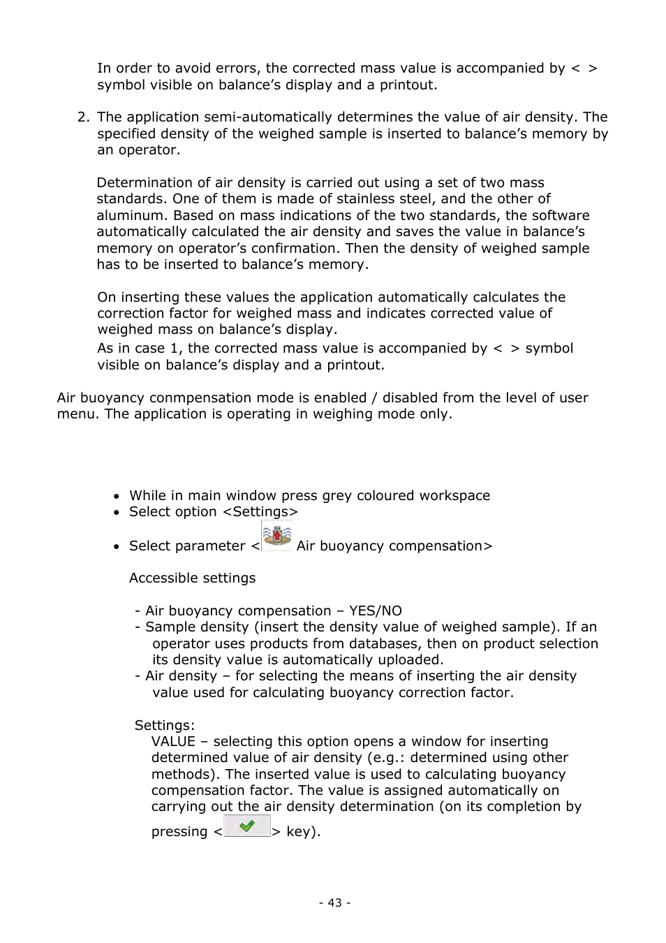 RADWAG BALANCES 3Y SERIES User Manual | Page 43 / 246