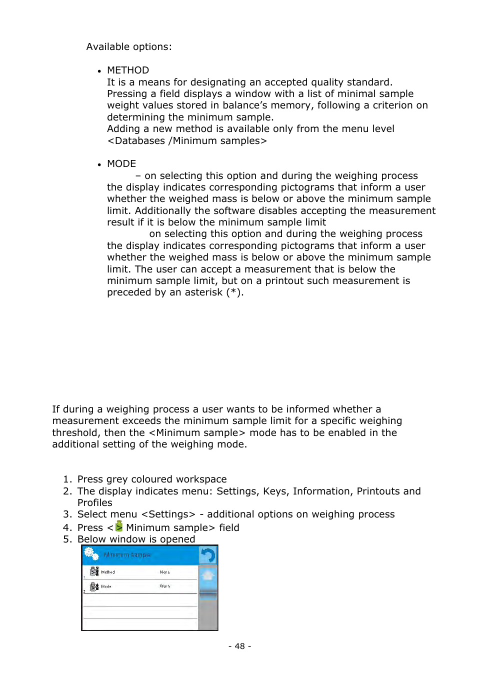 RADWAG BALANCES 3Y SERIES User Manual | Page 48 / 246