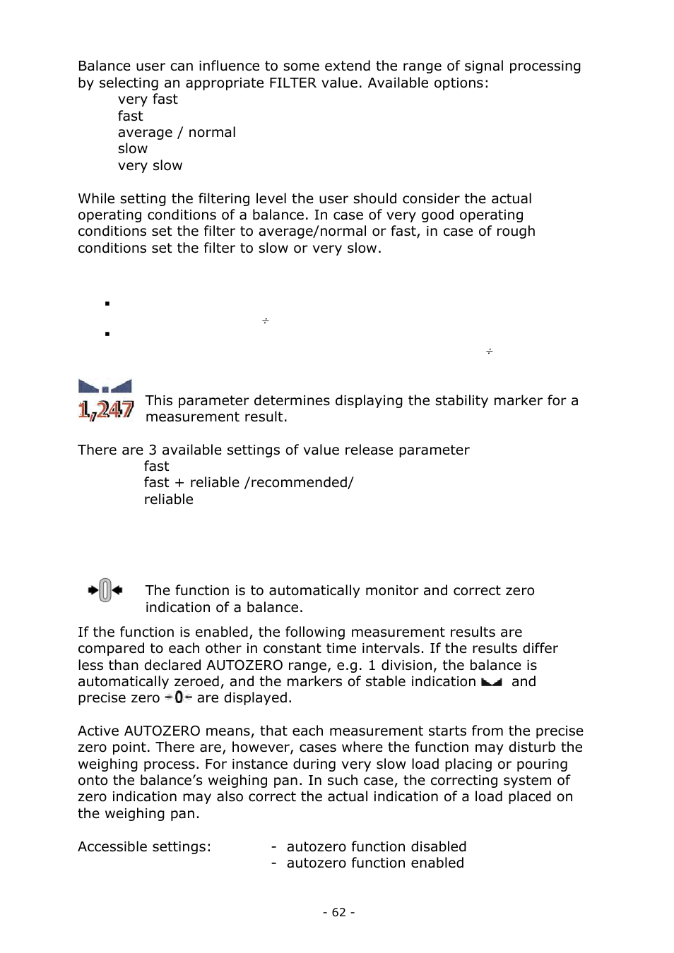 RADWAG BALANCES 3Y SERIES User Manual | Page 62 / 246
