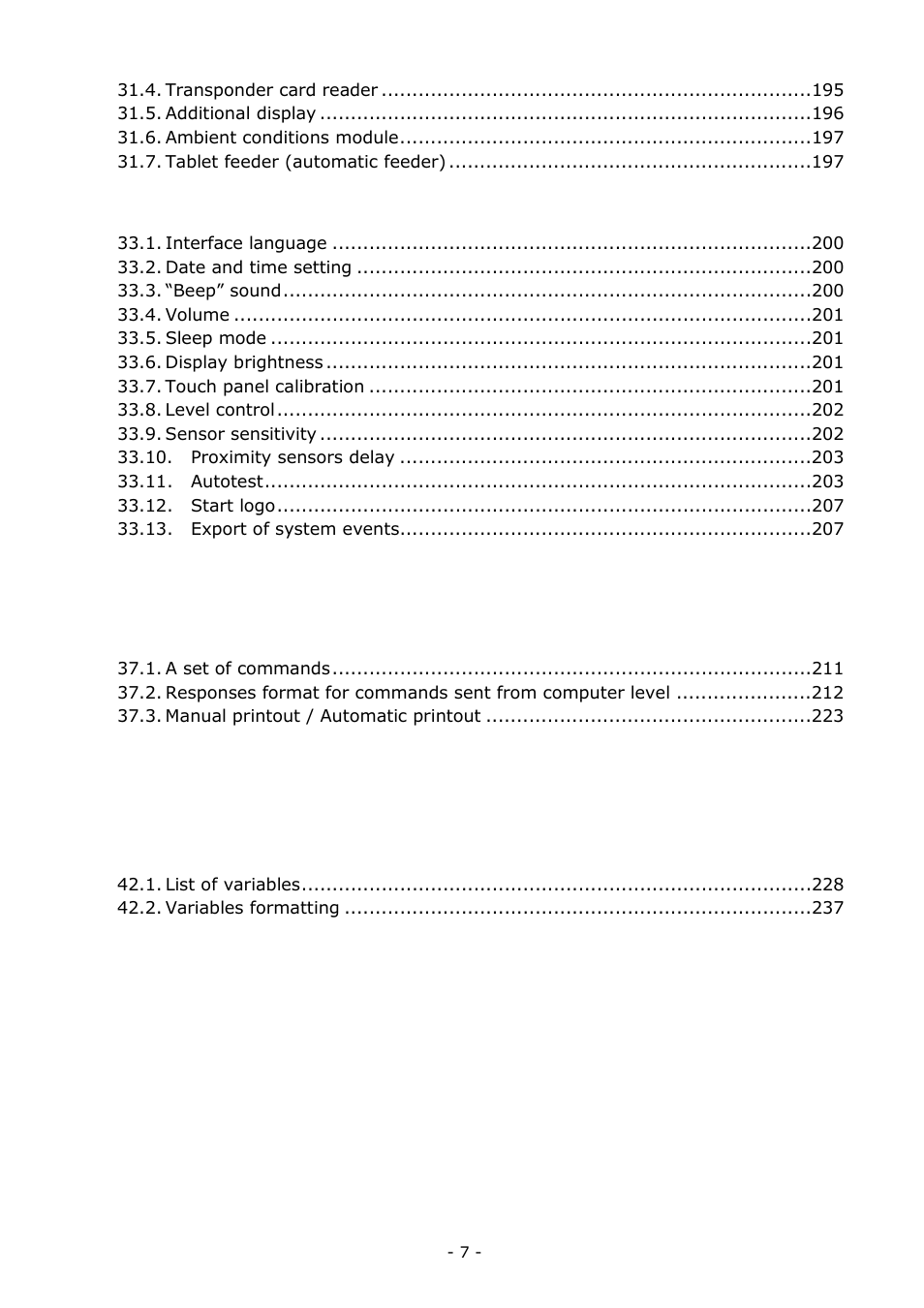 RADWAG BALANCES 3Y SERIES User Manual | Page 7 / 246