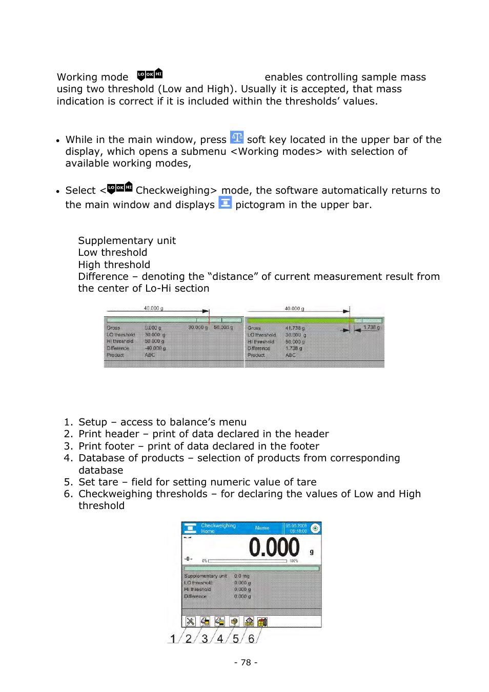 Checkweighing | RADWAG BALANCES 3Y SERIES User Manual | Page 78 / 246