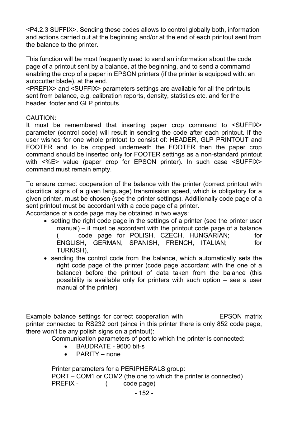 RADWAG PS 510.R2.CT Carat Balance User Manual | Page 152 / 174