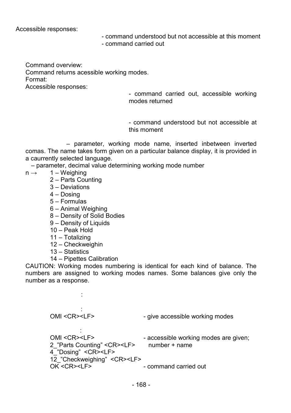 RADWAG PS 510.R2.CT Carat Balance User Manual | Page 168 / 174