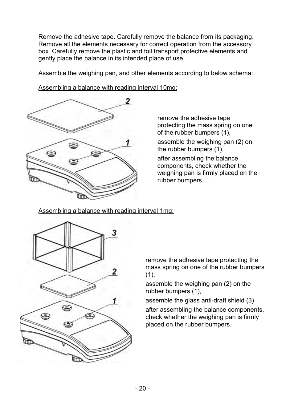 RADWAG PS 510.R2.CT Carat Balance User Manual | Page 20 / 174