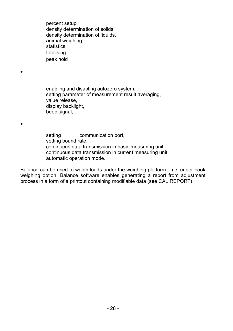 RADWAG PS 510.R2.CT Carat Balance User Manual | Page 28 / 174