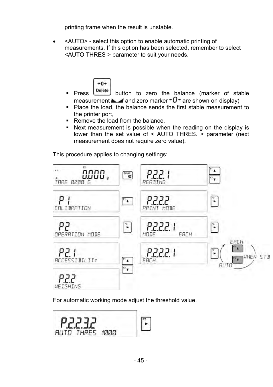 RADWAG PS 510.R2.CT Carat Balance User Manual | Page 45 / 174
