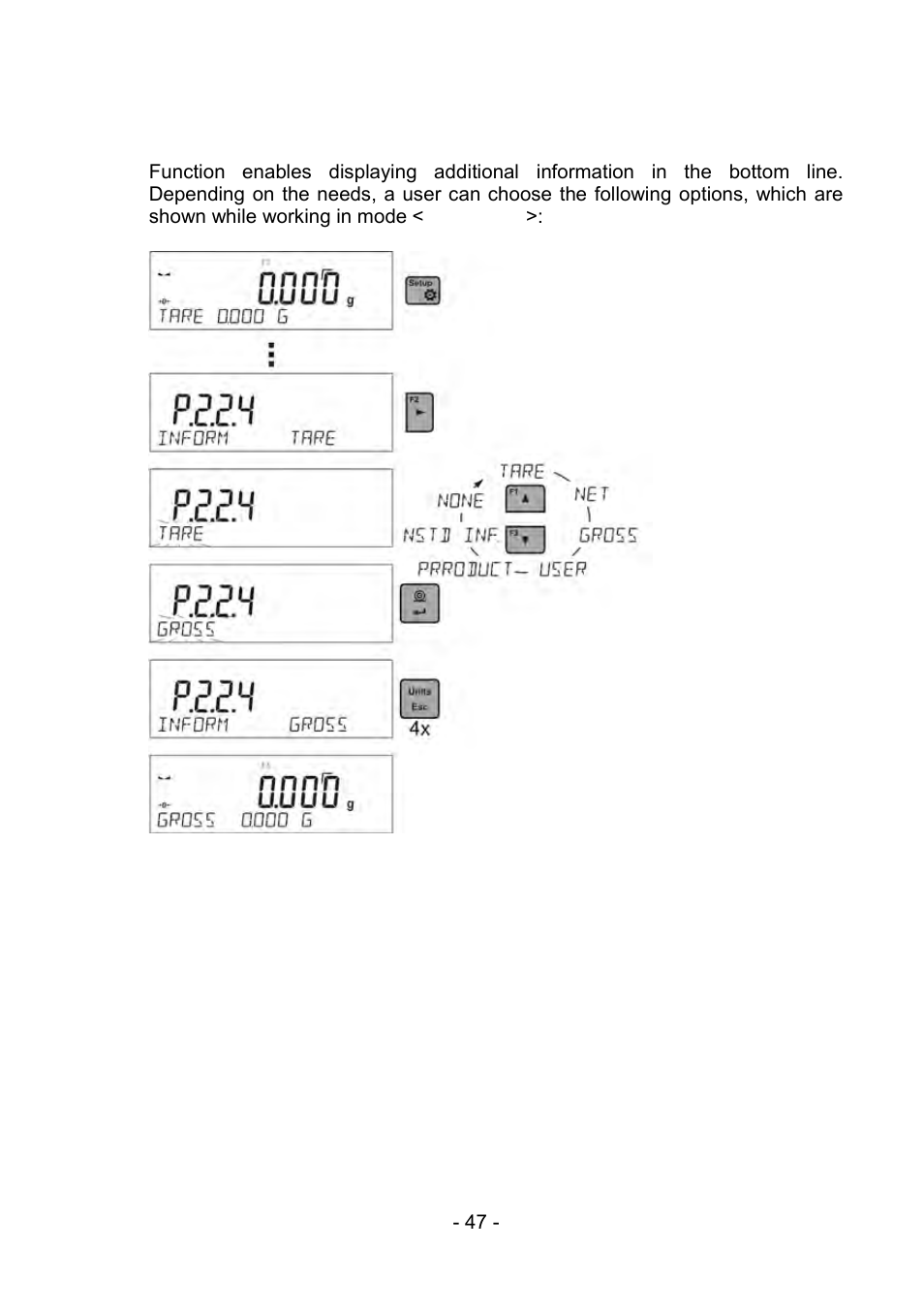 Information | RADWAG PS 510.R2.CT Carat Balance User Manual | Page 47 / 174