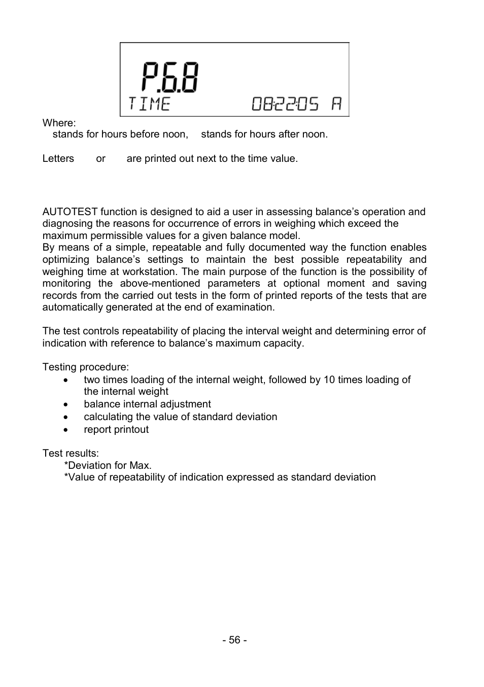 11 glp autotest, Glp autotest | RADWAG PS 510.R2.CT Carat Balance User Manual | Page 56 / 174