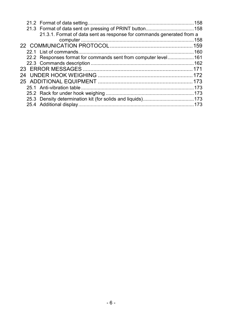 RADWAG PS 510.R2.CT Carat Balance User Manual | Page 6 / 174