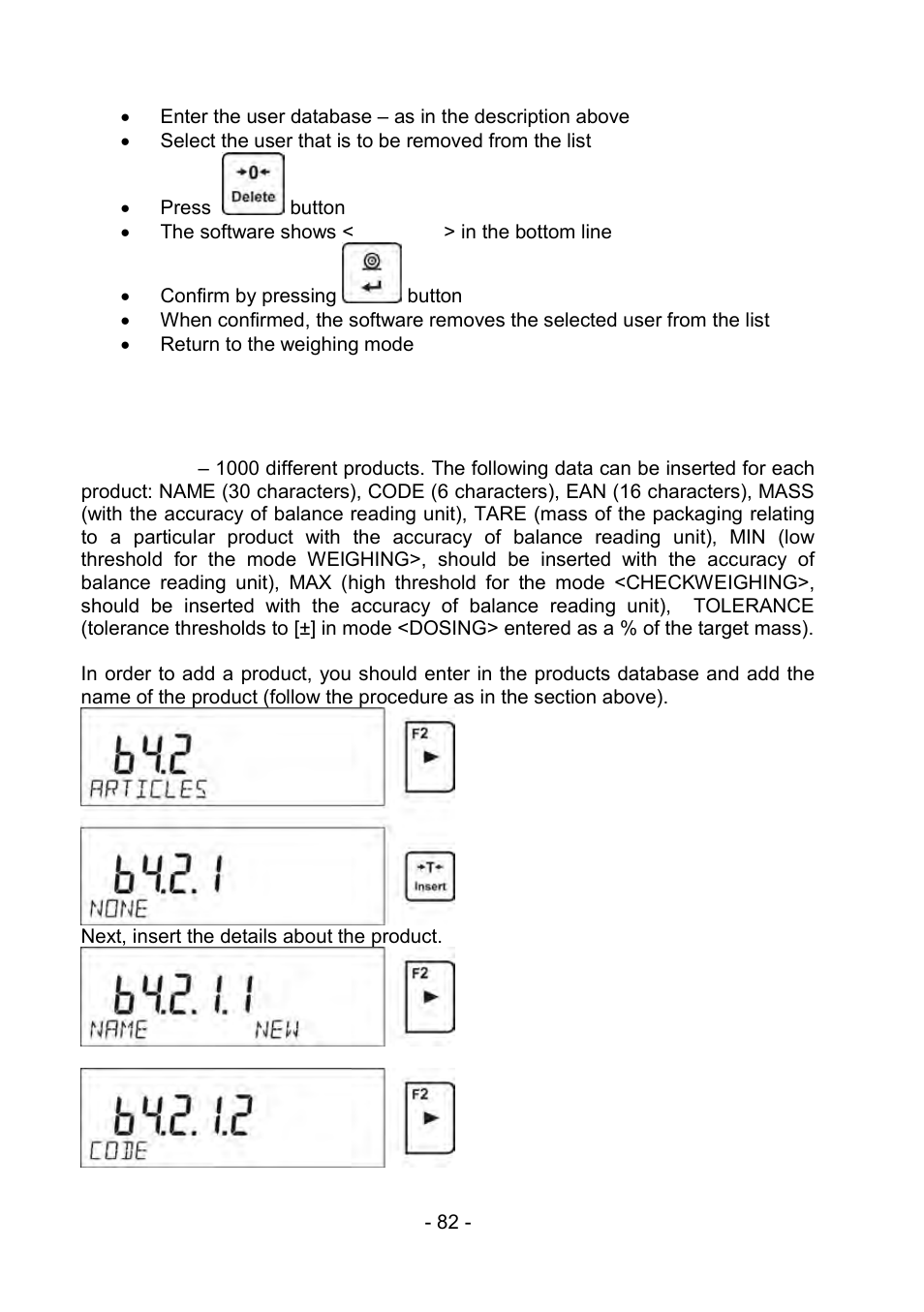 2 products, Products | RADWAG PS 510.R2.CT Carat Balance User Manual | Page 82 / 174