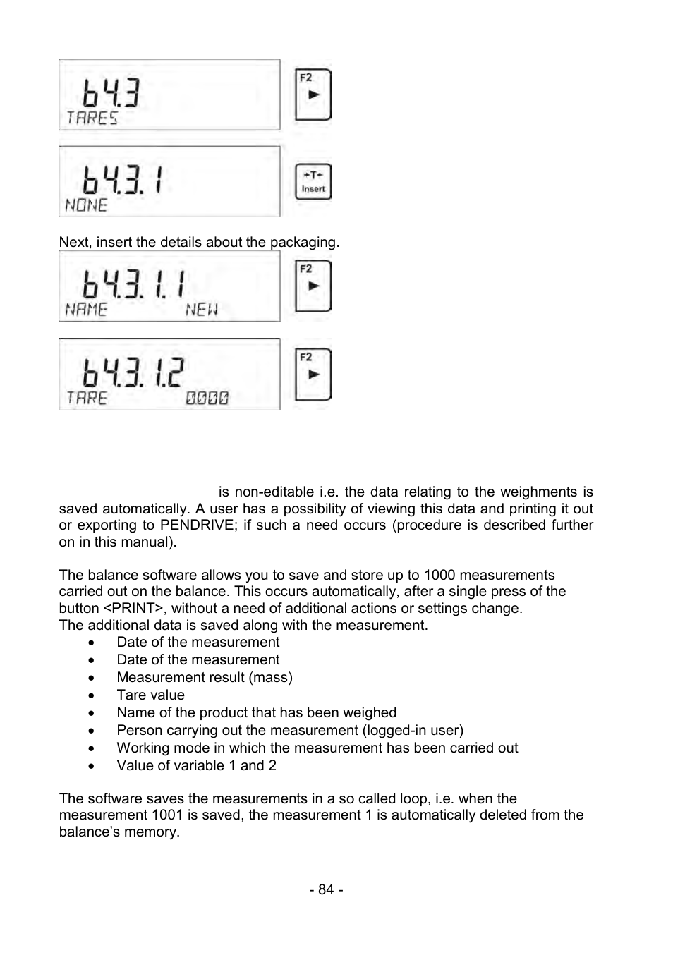 4 weighments, Weighments | RADWAG PS 510.R2.CT Carat Balance User Manual | Page 84 / 174