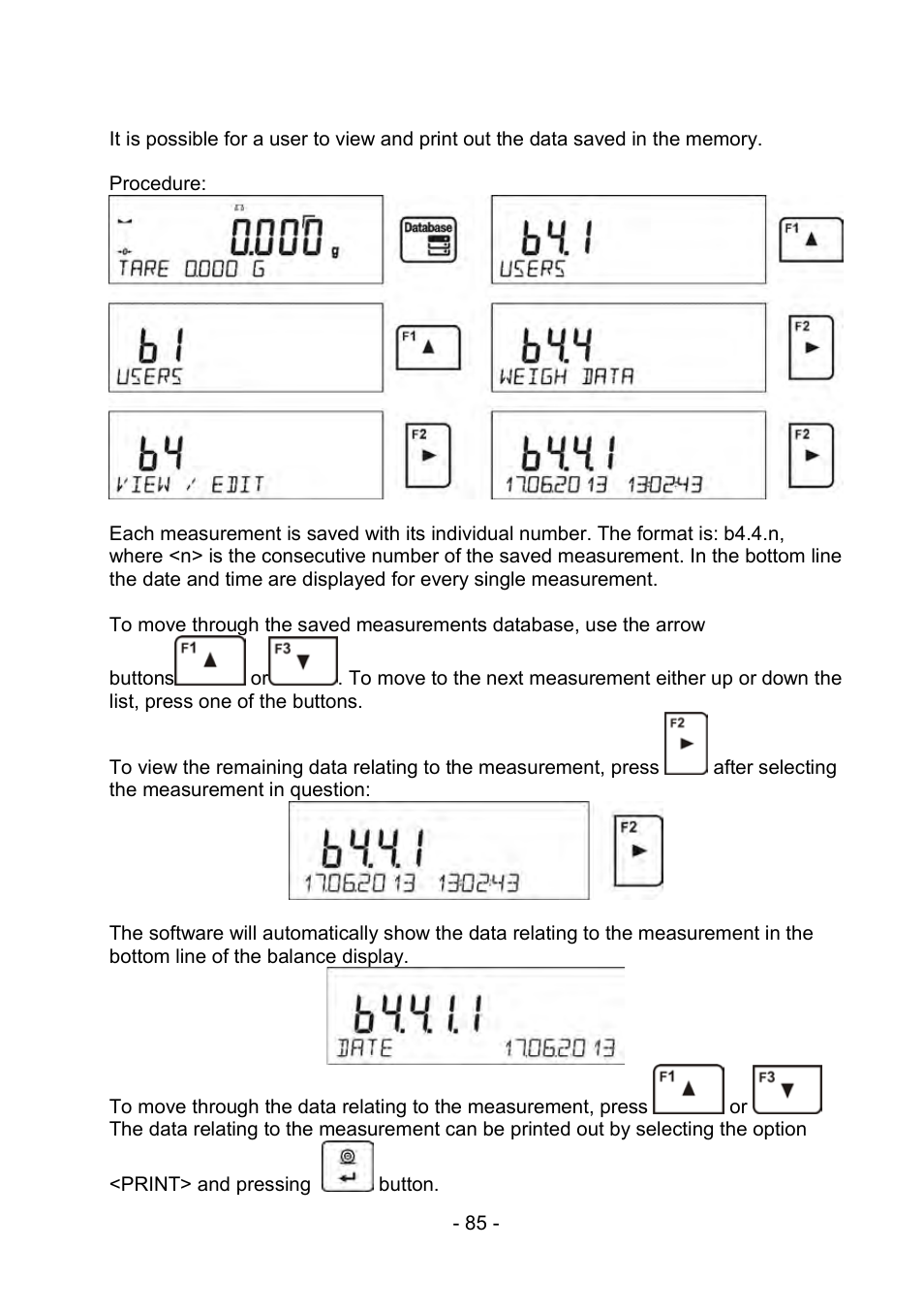 RADWAG PS 510.R2.CT Carat Balance User Manual | Page 85 / 174