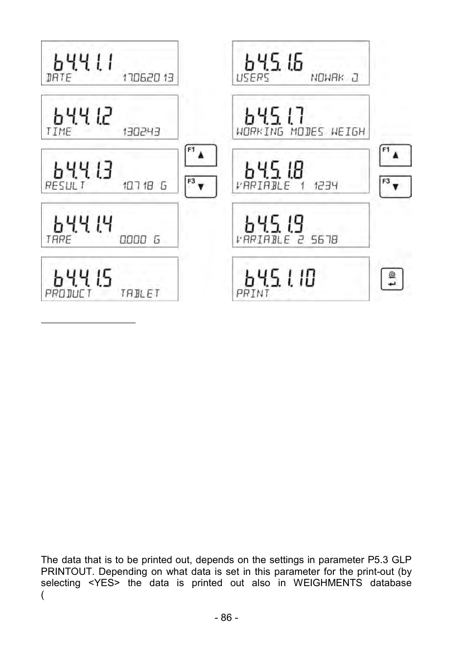 RADWAG PS 510.R2.CT Carat Balance User Manual | Page 86 / 174