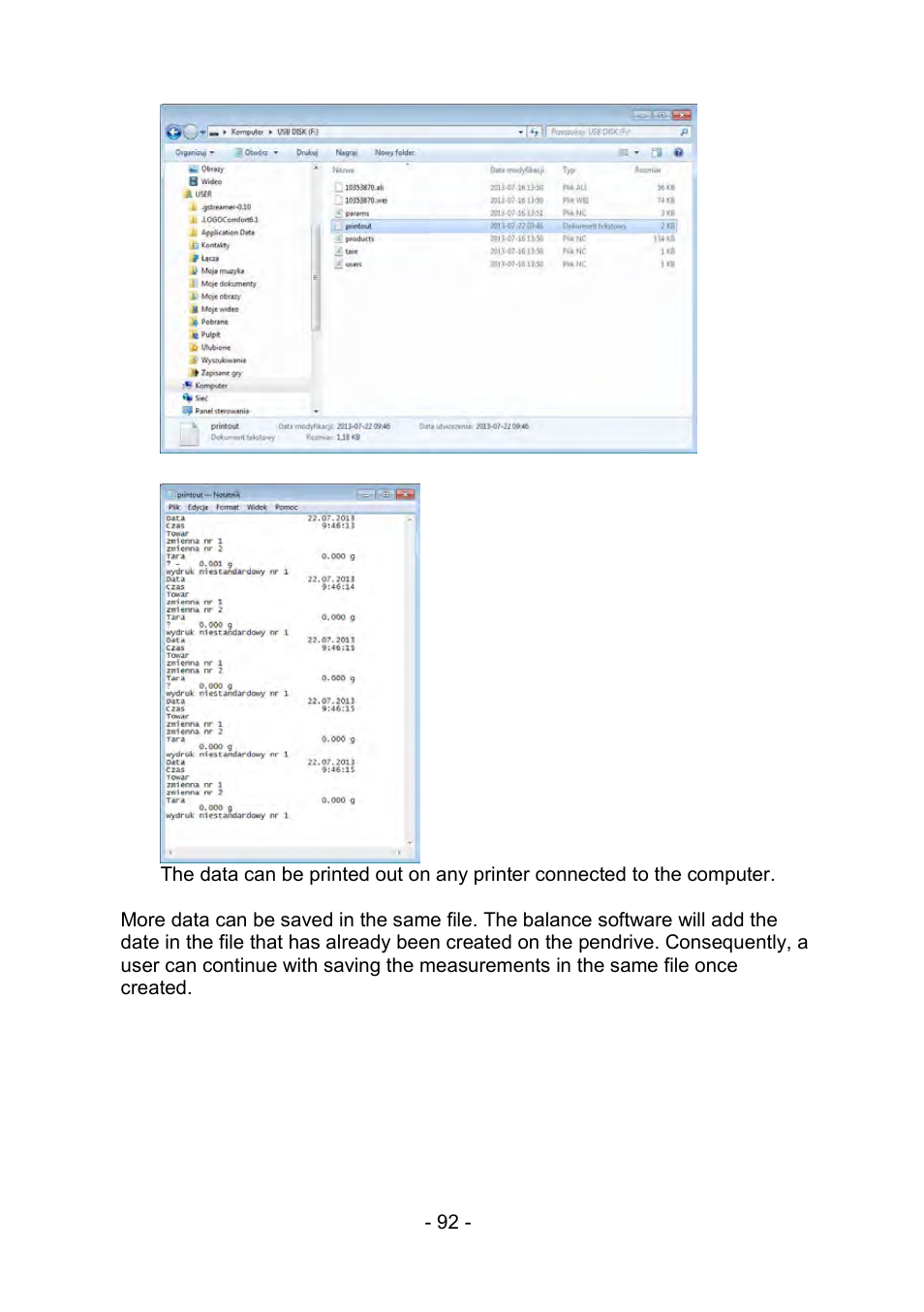 RADWAG PS 510.R2.CT Carat Balance User Manual | Page 92 / 174