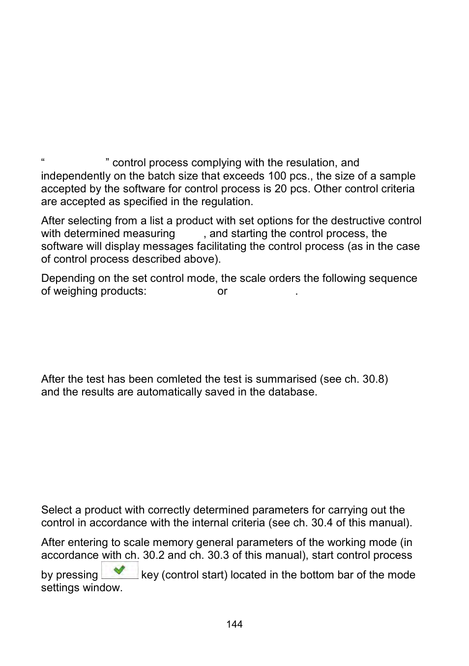 Control in accordance with internal criteria | RADWAG WLY Scales User Manual | Page 144 / 225