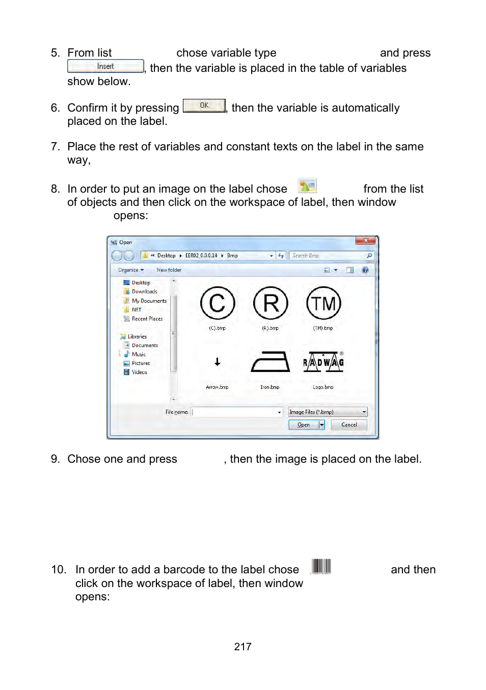 RADWAG WLY Scales User Manual | Page 217 / 225