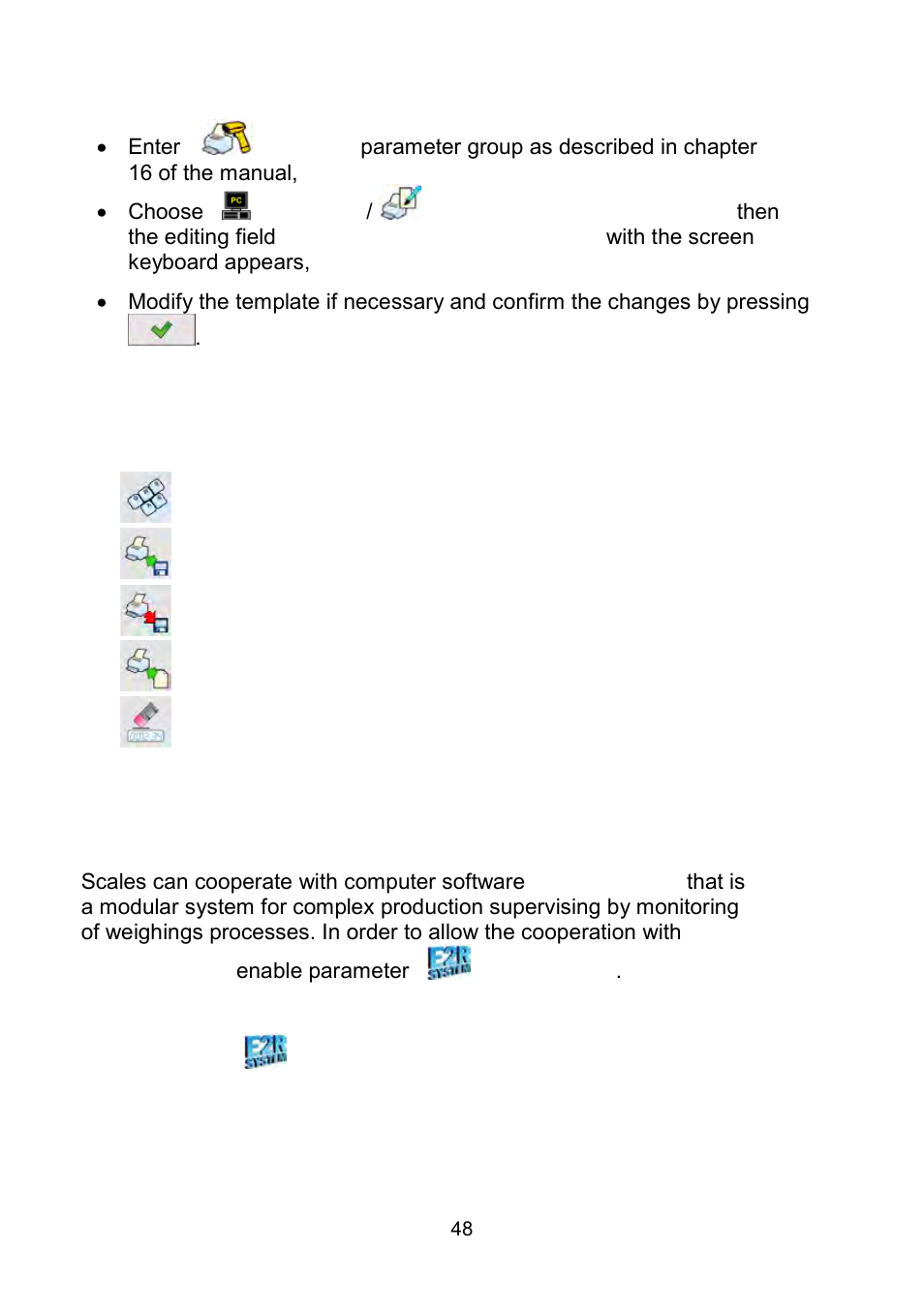 Cooperation with “e2r system | RADWAG WLY Scales User Manual | Page 48 / 225