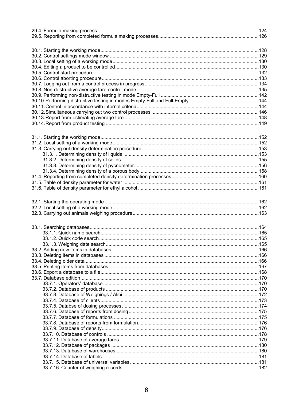 RADWAG WLY Scales User Manual | Page 6 / 225
