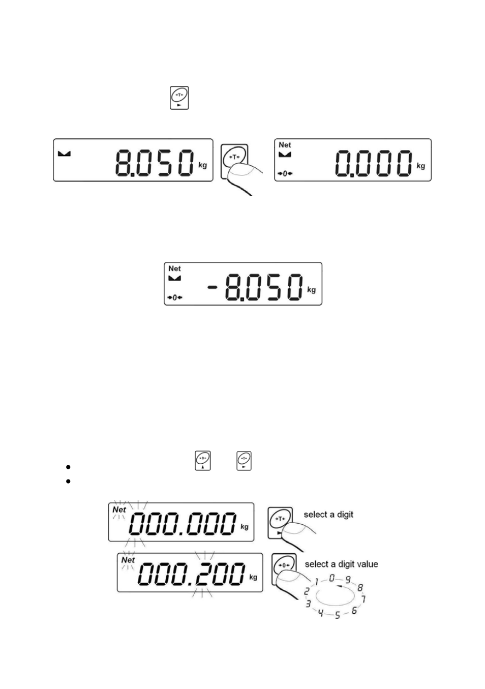 Tarring, Inscribing tare value | RADWAG WTB 2000 Precision Balance User Manual | Page 16 / 67