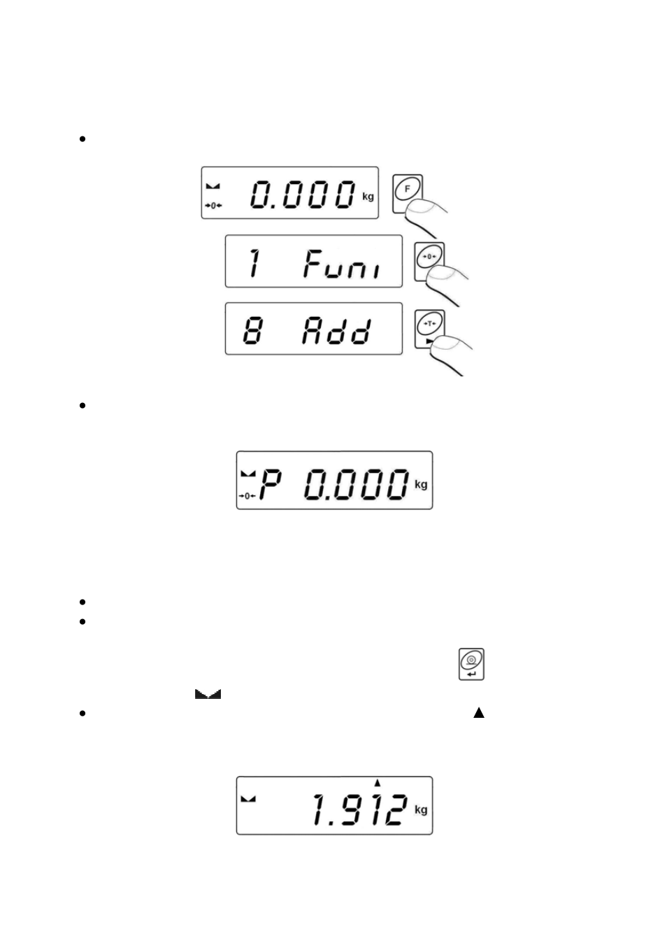 Enabling the work mode, Totalizing procedure, Ork mode | Enabling the w | RADWAG WTB 2000 Precision Balance User Manual | Page 44 / 67