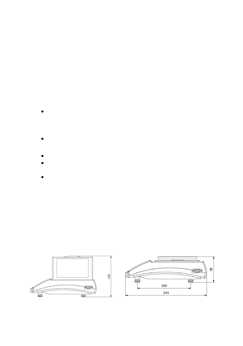 Warranty conditions, Main dimensions | RADWAG WTB 2000 Precision Balance User Manual | Page 7 / 67