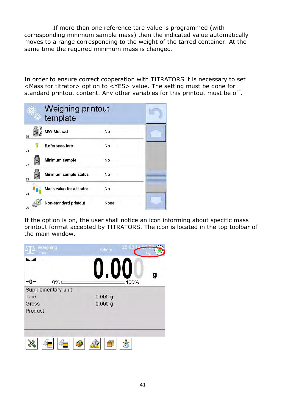 Cooperation with titrators | RADWAG MA 200.3Y Moisture Analyzer User Manual | Page 41 / 170