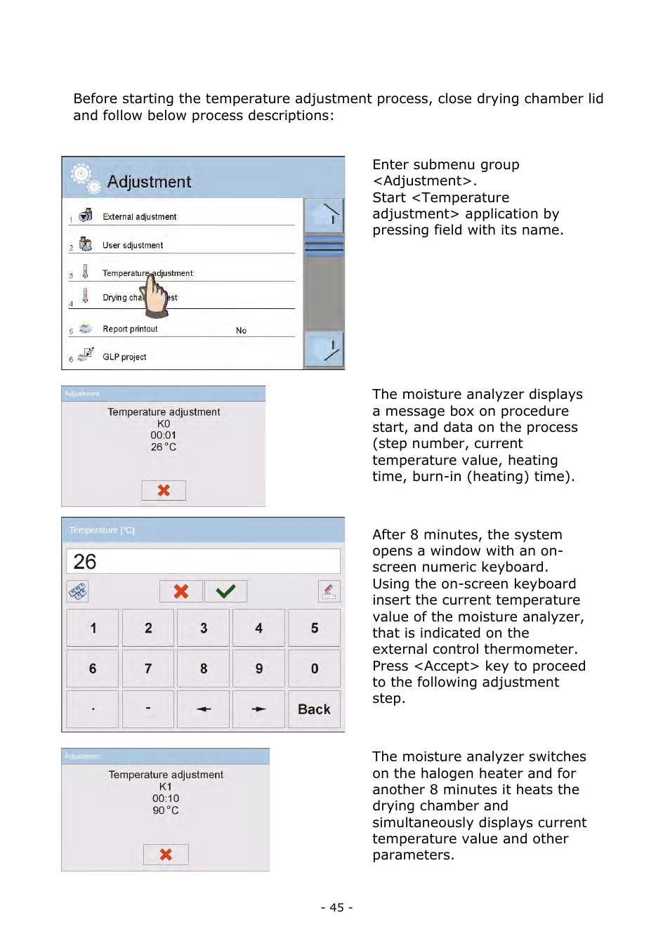 RADWAG MA 200.3Y Moisture Analyzer User Manual | Page 45 / 170