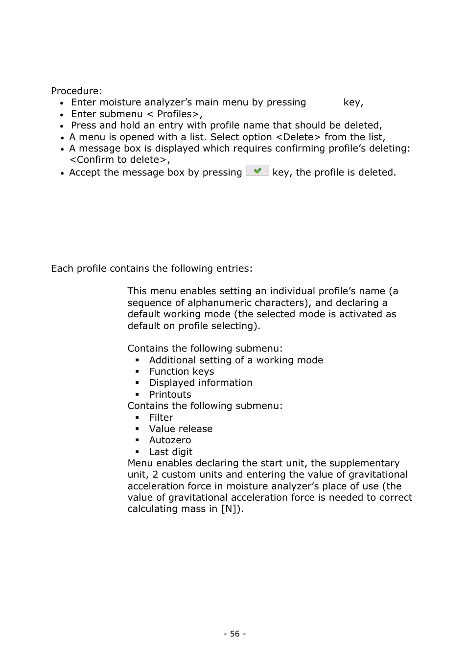 Profile structure | RADWAG MA 200.3Y Moisture Analyzer User Manual | Page 56 / 170