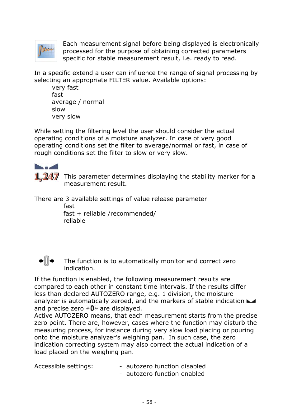 RADWAG MA 200.3Y Moisture Analyzer User Manual | Page 58 / 170