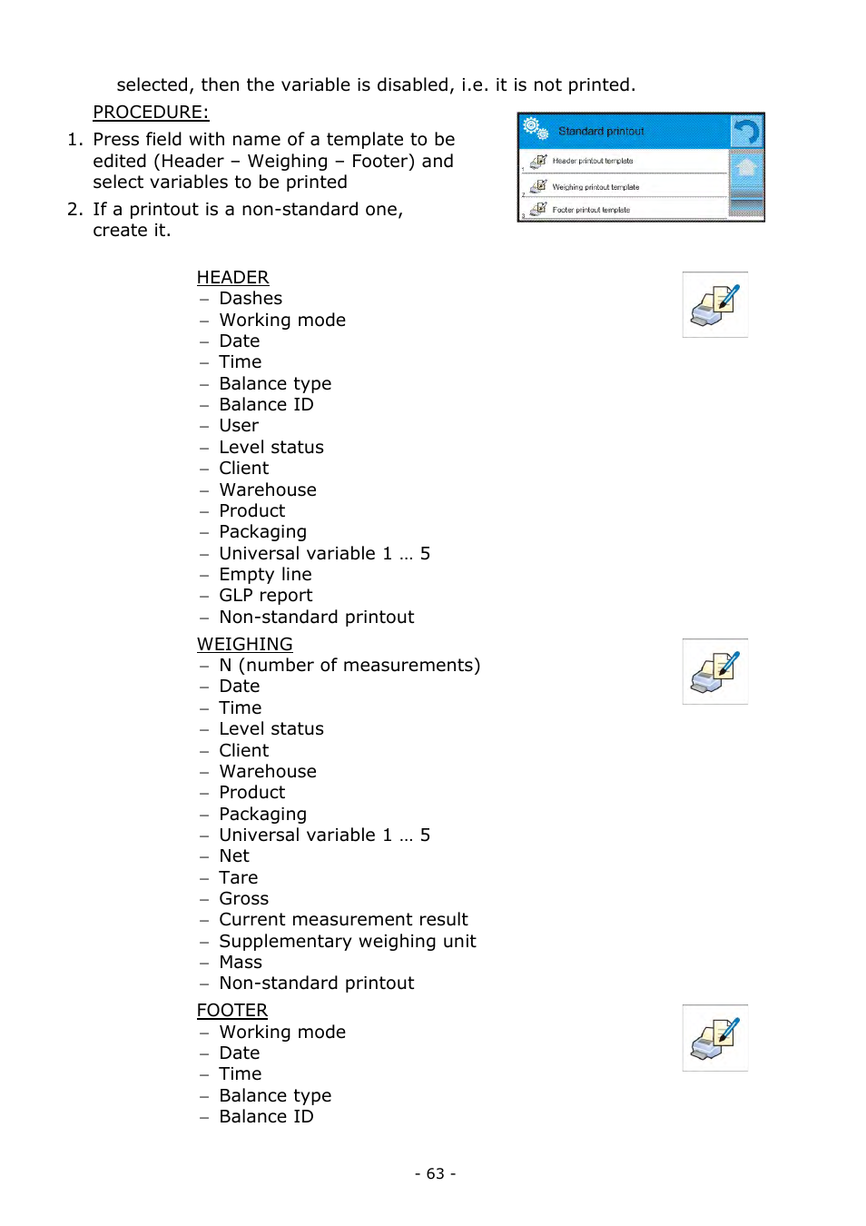 RADWAG MA 200.3Y Moisture Analyzer User Manual | Page 63 / 170